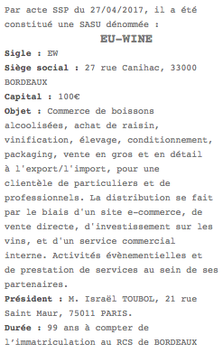 publicite legale sasu bordeaux